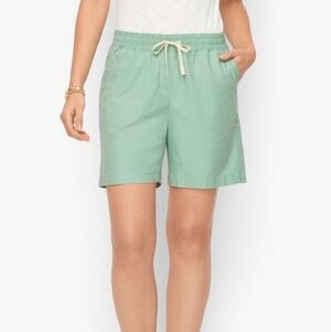 Talbots light green pull on jogger shorts sz XL WS3